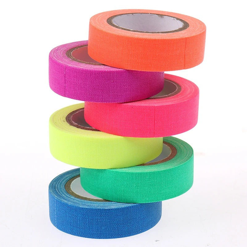 6 Rolls x 1/2" Coloured Cloth Tape