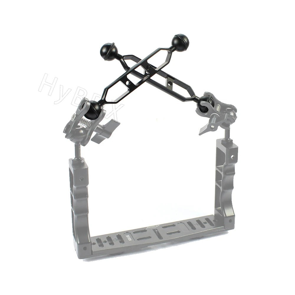 1" Dual Ball Head Arm w/ 1/4" holes - 5"/7"/9"/11" Sizes