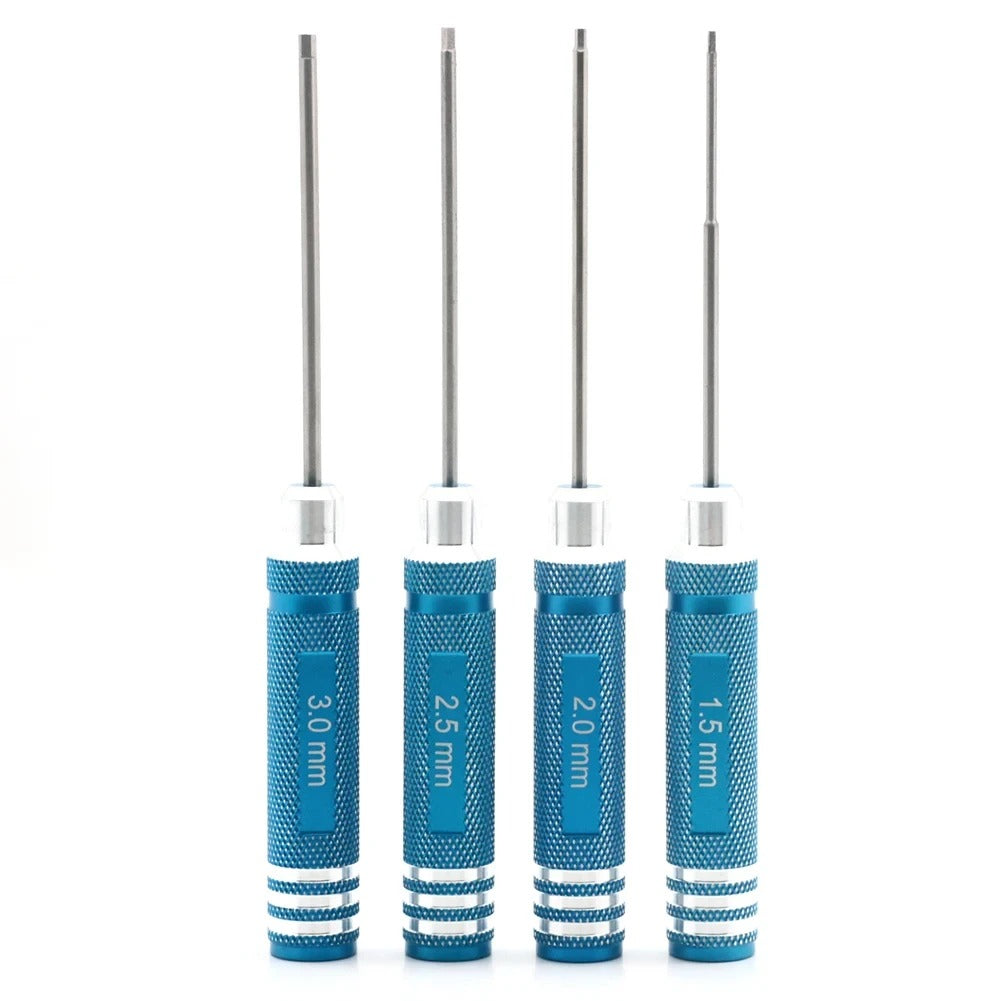 Hex Screw Driver Set (1.5mm, 2.0mm, 2.5mm, 3.0mm)