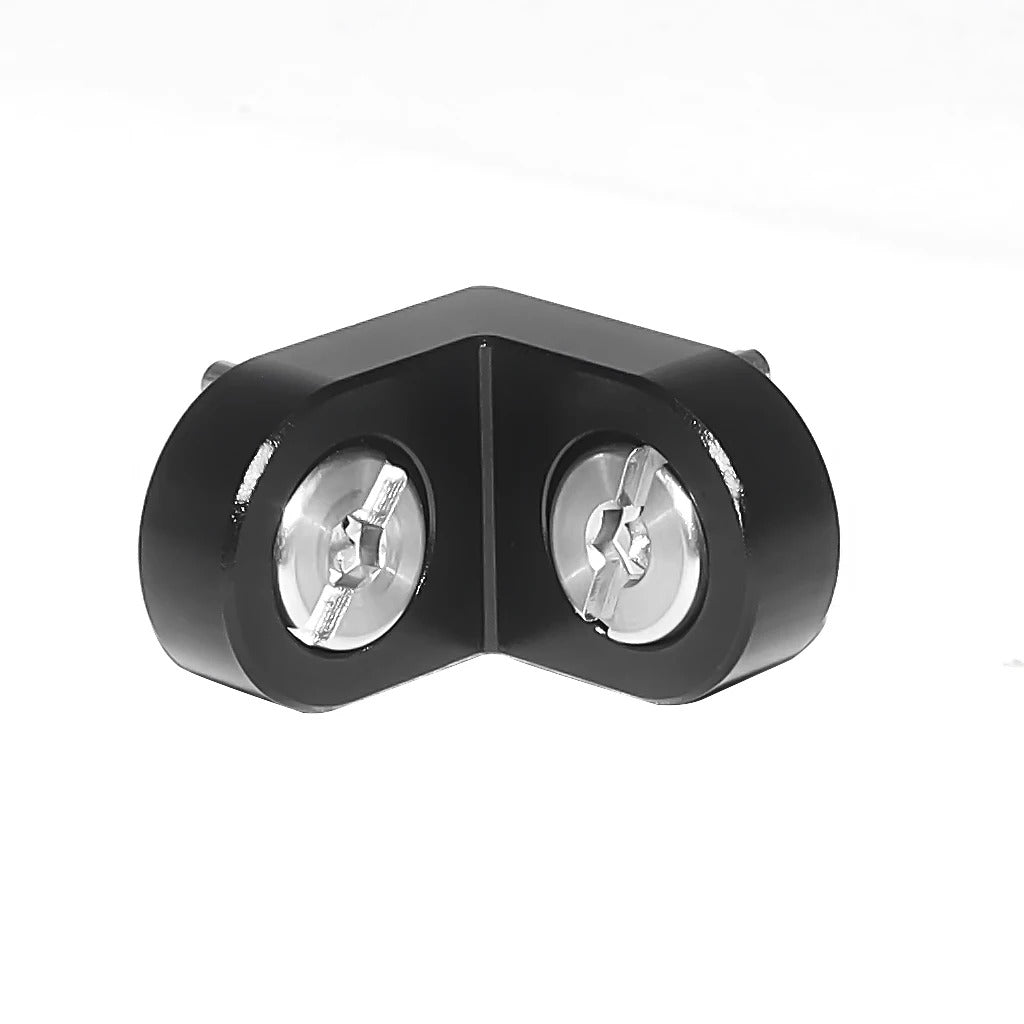 Right angle bracket with 1/4" and 3/8" Screws
