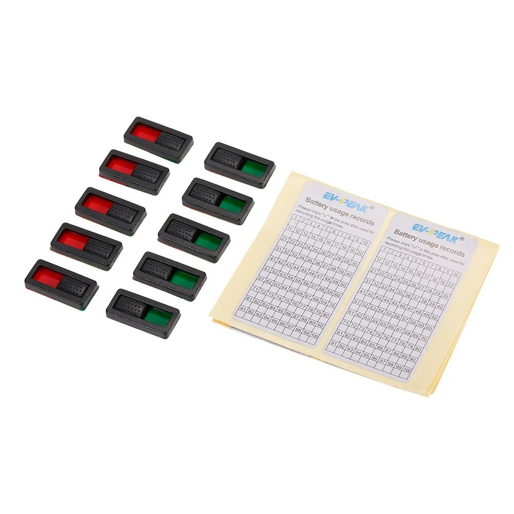 Charged/Uncharged Battery Marker - 10 Pack