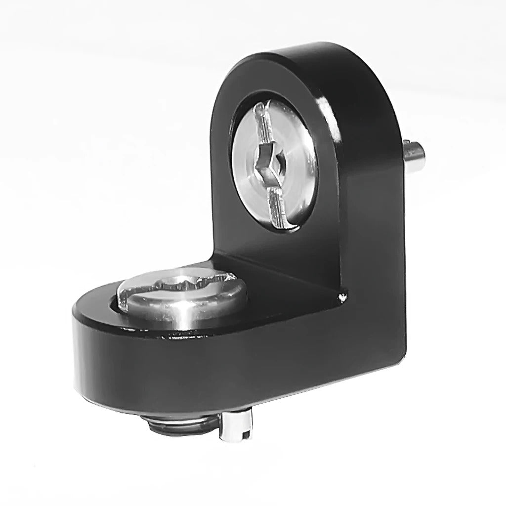 Right angle bracket with 1/4" and 3/8" Screws