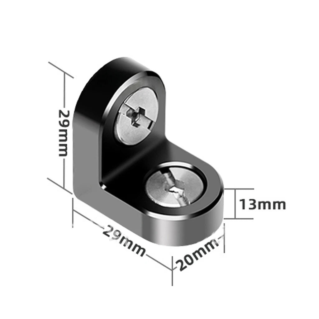 Right angle bracket with 1/4" and 3/8" Screws