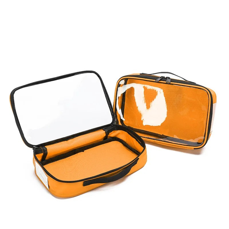 Premium Water Proof Clear Zip Organiser Cell Large