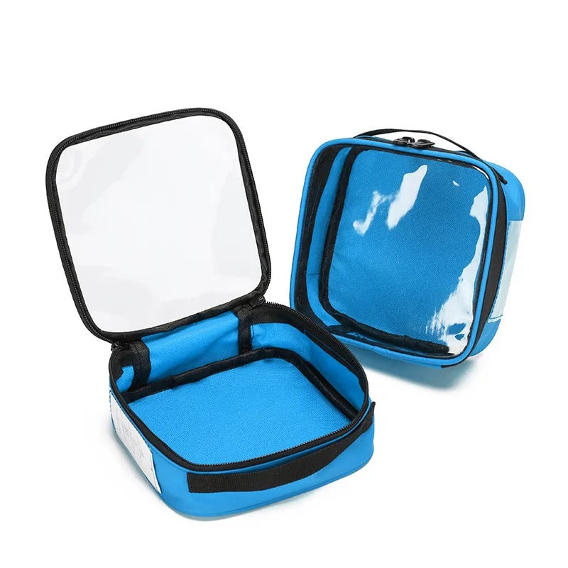 Premium Water Proof Clear Zip Organiser Cell Square
