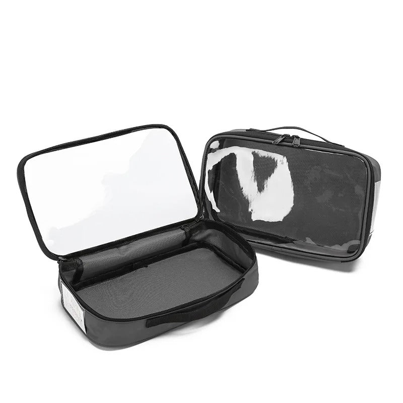 Premium Water Proof Clear Zip Organiser Cell Large